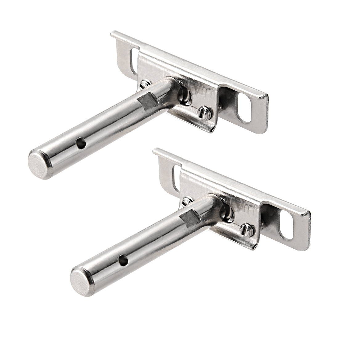 2 pcs 76mmx20mmx85mm Adjustable Blind Shelf Floating Support Invisible