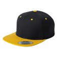 thumbnail image 1 of Top Headwear Plano Bill Snapback Cap - Negro / Oro TOP HEADWEAR Gorra de béisbol, 1 of 1