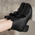thumbnail image 6 of NOKIO Women's Fashion Soft Leather Beef Tendon Soft Bottom Flat Heel Single Shoes Round Toe Four Seasons Folk Custom Women'S Stylish Stiletto Ankle Booties, 6 of 7