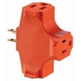 thumbnail image 1 of Xtricity Triple Tap Grounded Wall Adapter Orange, 1 of 3