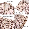 thumbnail image 6 of Aideaone Girls Pajamas Set 2 Piece Printed Silky Button Down Sleepwear with Short Sleeve Top and Long Pants 5-14 Years, 6 of 7