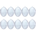 thumbnail image 1 of 10 piezas Pascua de plástico transparente bolas rellena colgando forma de huevo adornados de bola transparente, 1 of 6