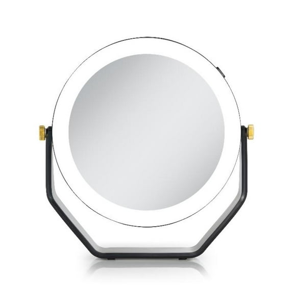 Zadro Lighted Makeup Mirror with Magnification Swivel & 5 AAA Battery
