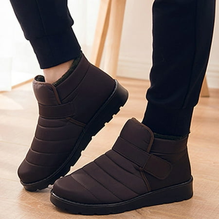 

Gubotare Muck Boots For Women Women s Howser Quilted Cozy Ankle Boot Brown 8.5