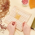 thumbnail image 3 of 1Box Wooden Blocking Board for Knitting Granny Square Blocking Mat with 20 Detachable Stainless Steel Nail for Making Cushions Scarves Hats Headbands Shawl 7.9 X 7.9, 3 of 9