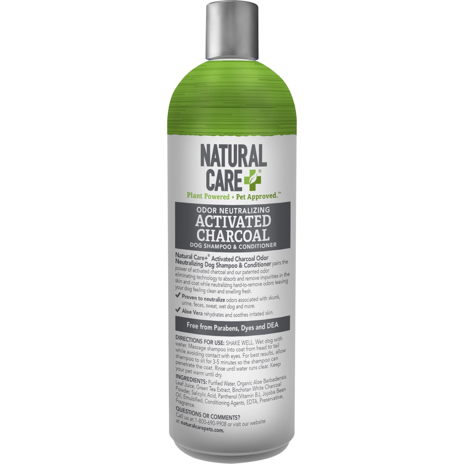 Natural Care Charcoal Dog Shampoo Light Herbal Scent photo 3