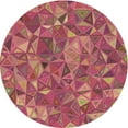 thumbnail image 1 of Ahgly Company Machine Washable Indoor Round Transitional Crimson Red Area Rugs, 3' Round, 1 of 7