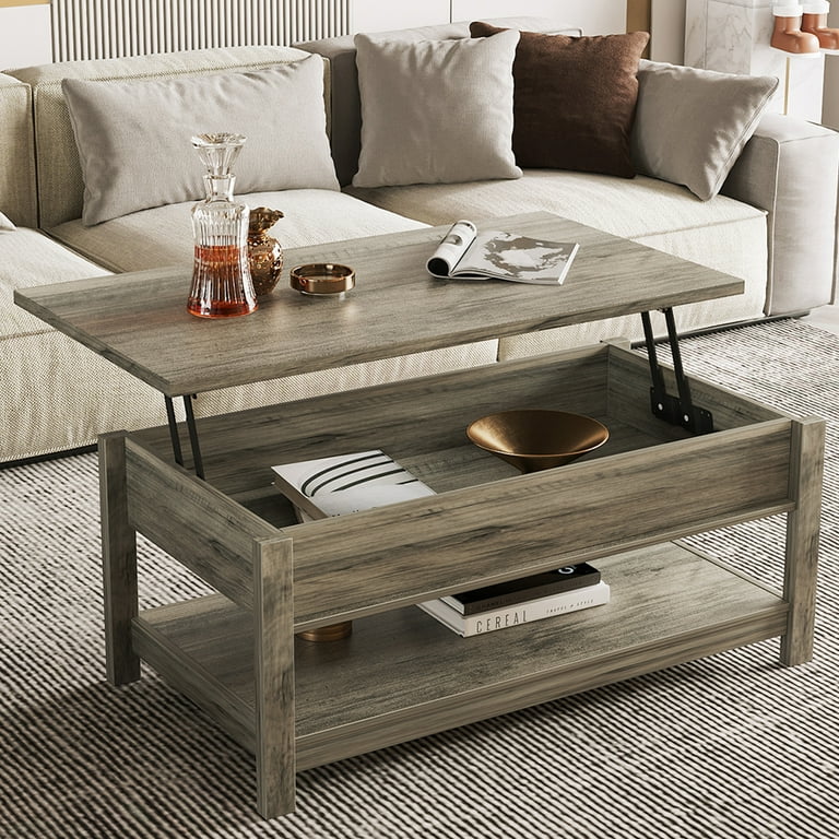 Wood lift top coffee table discount