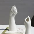 thumbnail image 3 of Hand Shape Ceramic Dry Vase, Artificial Flowers Pot 23.5cm Party Patio Decor Ornament, 3 of 8