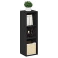 thumbnail image 2 of Furinno FULDA Book Shelf, 3-Tier Narrow Bookshelf, Bookcase with 10-In Width Storage Shelf, 9.3 x 9.8 x 31.5, for Living Room, Bedroom, Home Office, Darkwood, 2 of 5