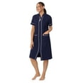 thumbnail image 6 of Aria Short Sleeve Zip Front Robe with pockets, Women's Sizes XS-5X, 6 of 8