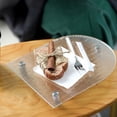 thumbnail image 3 of Bandeja de servir acrílica transparente, bandeja de exhibición de joyas, almacenamiento para candelabros, 26x20x3.5cm, 3 of 9