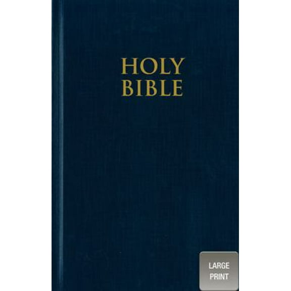Pre-Owned NIV, Pew Bible, Large Print, Hardcover, Blue (Hardcover) 0310435269 9780310435266