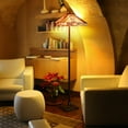 thumbnail image 2 of Gymax Tiffany-Style Mission 2-Light Floor Standing Lamp w/ 18'' Wide Shade Home Decor, 2 of 10