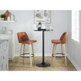 thumbnail image 3 of LumiSource Beige Toriano 30" Fixed-Height Barstool - Set of 2, 3 of 11
