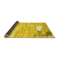 thumbnail image 2 of Ahgly Company Indoor Round Oriental Yellow Industrial Area Rugs, 5' Round, 2 of 4