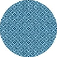 thumbnail image 1 of Ahgly Company Tapis Rond Lavable en Machine Bleu Bleuet Transitionnel, 5 Pieds Rond, 1 of 7