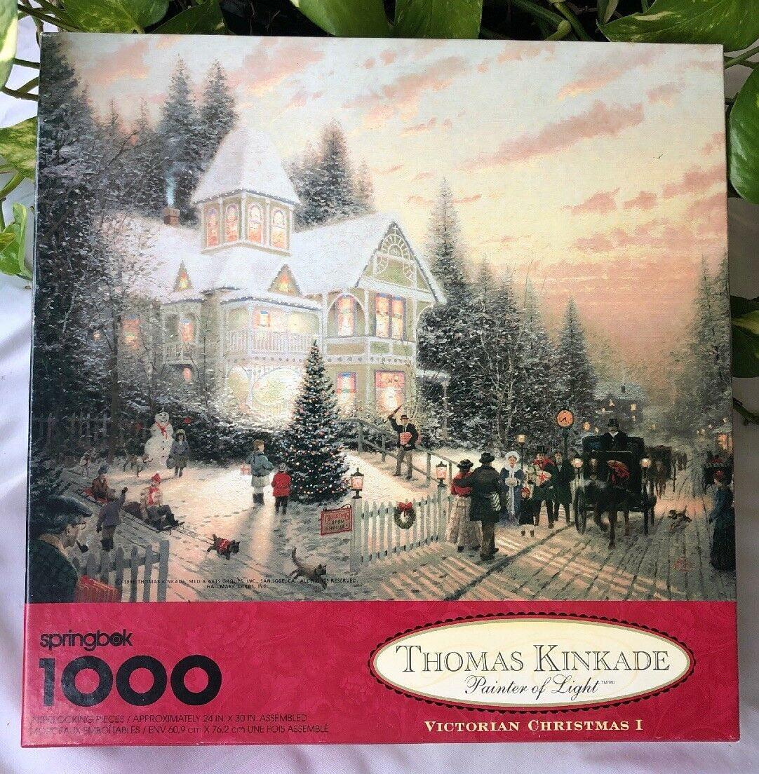 Thomas Kinkade Painter of Light Victorian Christmas I 1000 Piece Puzzle