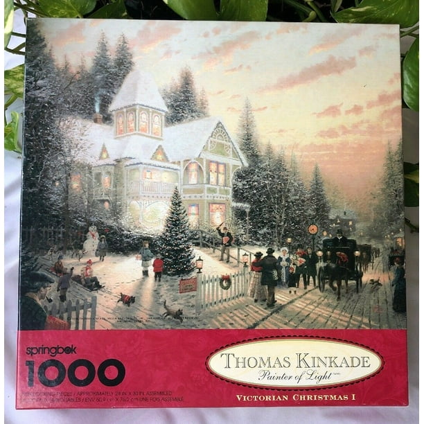 Thomas Kinkade Painter of Light Victorian Christmas I 1000 Piece Puzzle