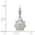 thumbnail image 2 of 925 Sterling Silver Cubic Zirconia Cz Lady Bug Necklace Charm Pendant Insect Arachnid, 2 of 6