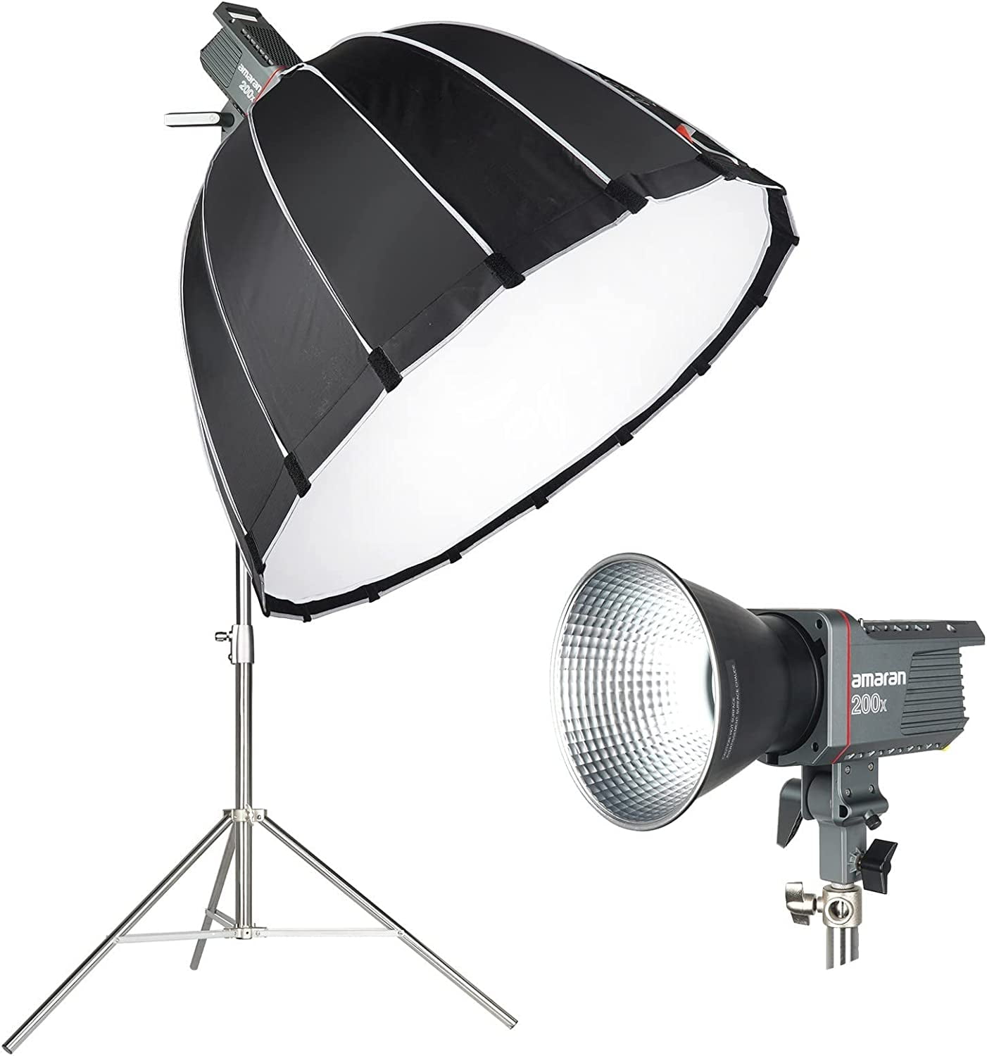 Aputure Amaran 200x Bi-Color LED Video Light+ Light Dome SE