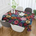 thumbnail image 2 of Yayeee Tablecloths 60" x 120" Rectangle Wrinkle Resistant Party Table Cover, Vibrant Flowers Pattern, 2 of 8