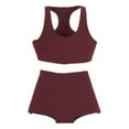 thumbnail image 1 of Ropa femenina a escala 1/6, disfraz, ropa deportiva, disfraz moderno, regalo ideal, chaleco deportivo y pantalones cortos, figuras de acción, Rojo oscuro, 1 of 8
