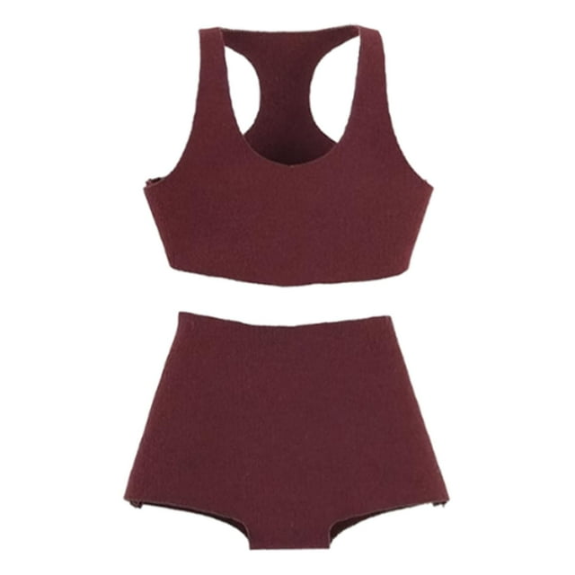 Ropa femenina a escala 1/6, disfraz, ropa deportiva, disfraz moderno, regalo ideal, chaleco deportivo y pantalones cortos, figuras de acción, Rojo oscuro