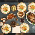 thumbnail image 4 of AYktou Halloween Decorations,Party Favors,10 Piece Thanksgiving Halloween 9 Inch Turkey Letters Fruit Pumpkin Disposable Paper Plates For Dinner Parties Convenient And Portable Use Paper Tray, 4 of 6