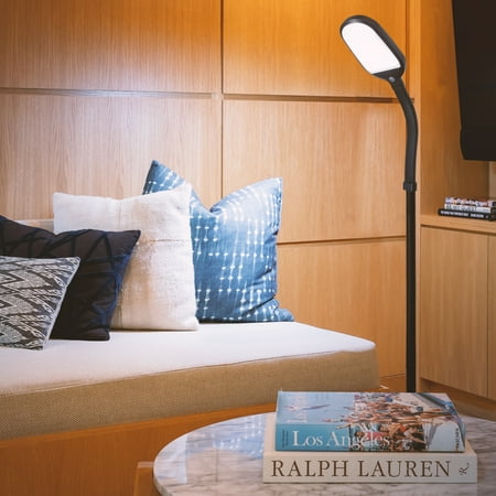 Brightech Litespan Daylight Led Floor Lamp With Adjustable Reading Light Black Canada Brightech Litespan Daylight Led Floor, Brightech Litespan Floor Lamp