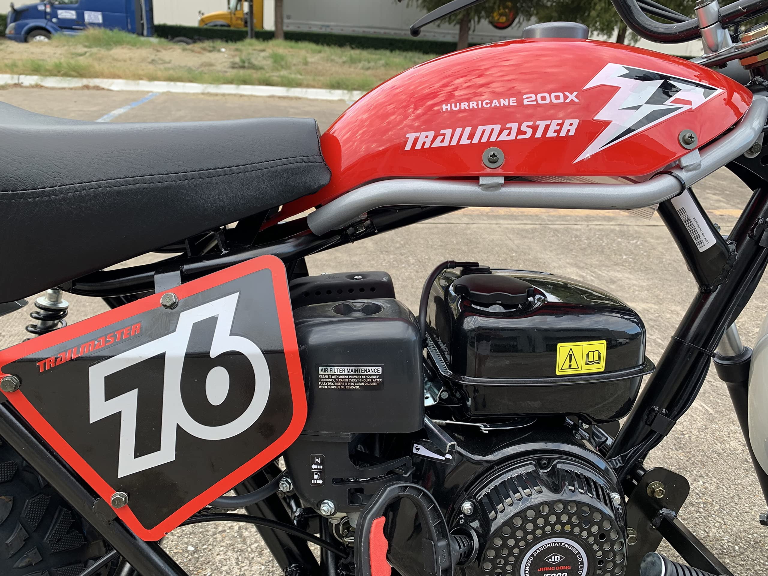 Trailmaster Mini Bike mb 200X Hurricane All New with Front and Rear Brakes, 196cc (Red)