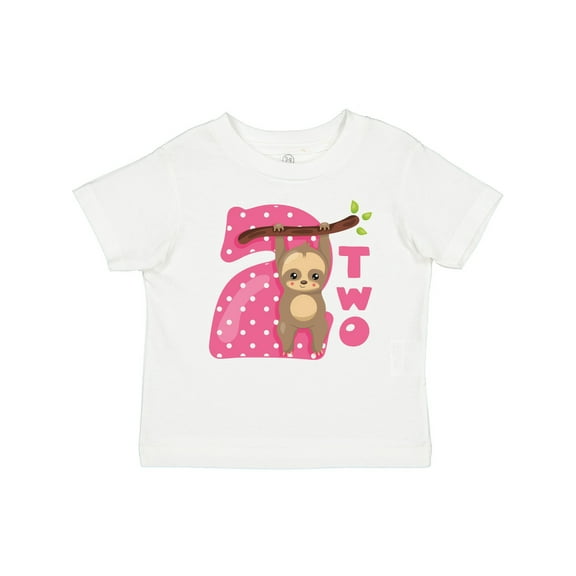 Inktastic Pink Sloth 2nd Birthday Girls Baby T-Shirt