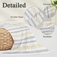 thumbnail image 3 of Modern Bohemia Body Pillow Cover, Pillowcase Protectors with Zipper, Breathable Decorative Throw Pillow Case Cover, Spring Floral Leaves Lines Simple Rustic Pillow Shams for Couch Sofa 20x54Inch, 3 of 9
