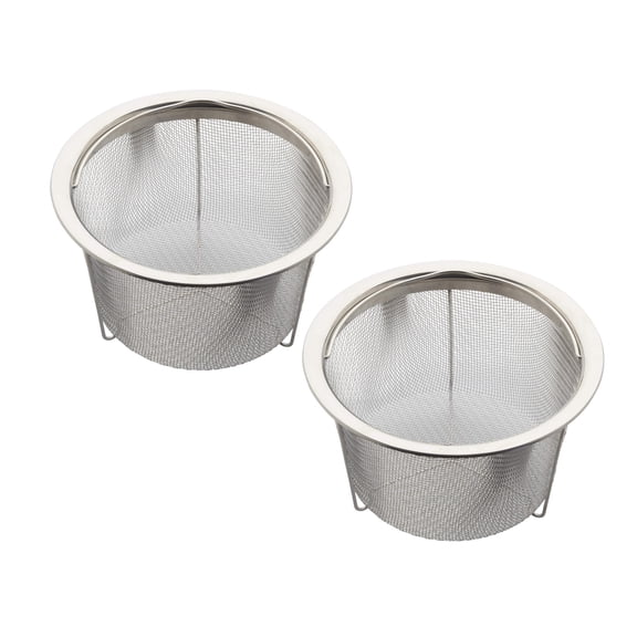 Instant Pot Official Large Mesh Steamer Basket Set of 2 - Stainless Steel, Multi-Purpose Steamer & Strainer for Vegetables, Fish, Meat & More - Rust-Resistant, Easy-Lift Handle, Dishwasher Safe