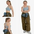 thumbnail image 4 of WATERFLY Unisex 3.5L Nylon Fanny Packs with a Water Bottle Holder Travelling Hiking Walking,Gray, 4 of 7