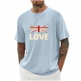 thumbnail image 2 of cllios Independence Day Shirts for Men Summer Patriotic Red White and Blue Graphic Tees Classic Round Neck Tops Streetwear Short Sleeve T Shirt S-5XL, 2 of 5