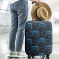thumbnail image 2 of Neon Controllers Games Icons Black Pattern Luggage Cover Fashion Suitcase Cover Baggage Covers Fit 25-28 Inch Luggage (Go Travel), 2 of 5