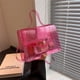 thumbnail image 3 of Bolso cruzado transparente para mujer, bolso de mano informal de PVC transparente para mujer (rosa) Ndcxsfigh Para Estrenar, 3 of 8