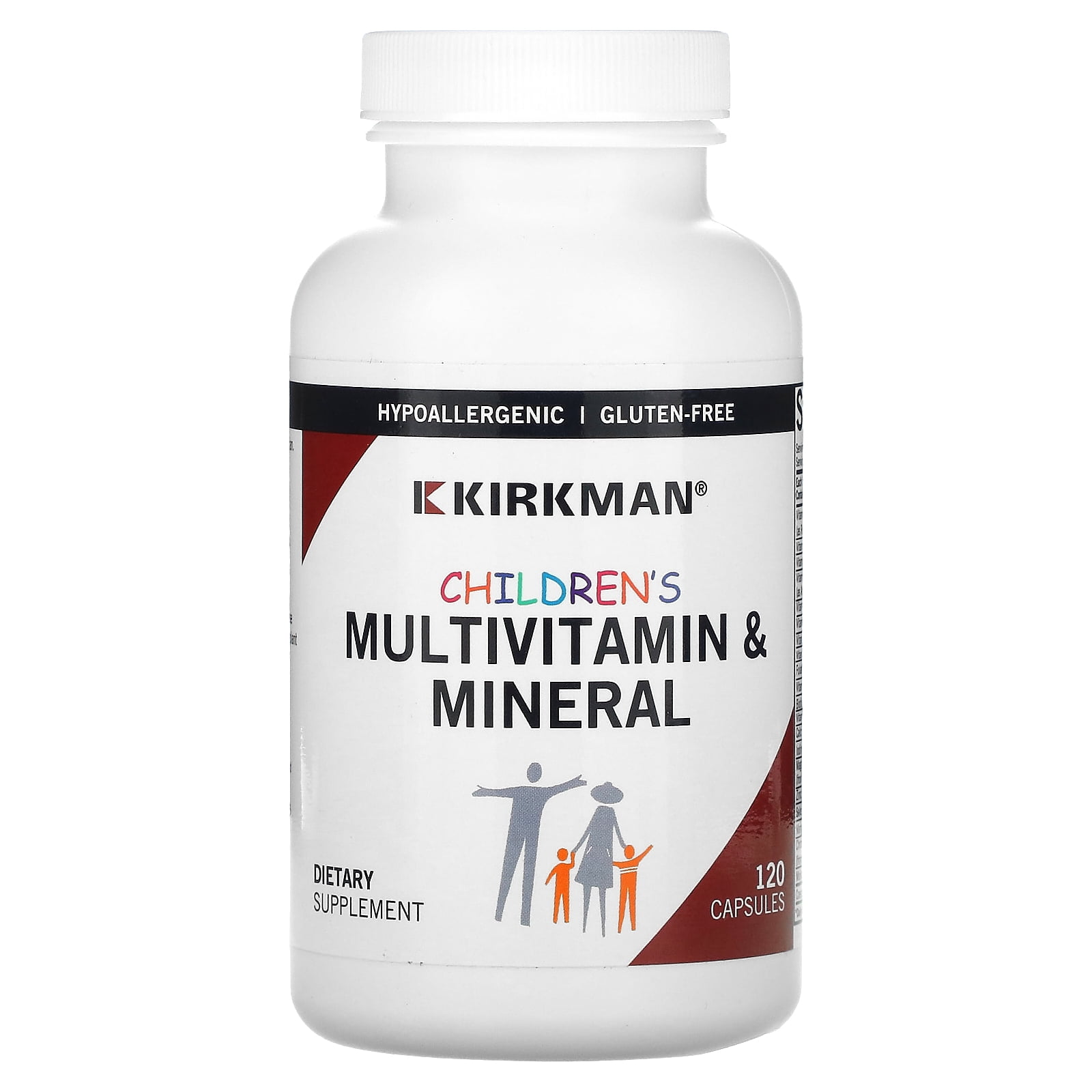 Children's Multivitamin & Mineral, 120 Capsules, Kirkman Labs
