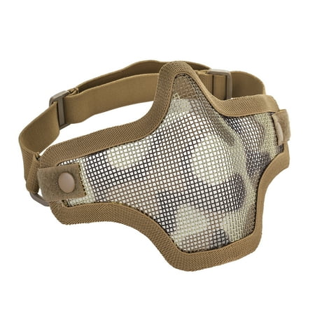 - Paintball Hunting Tactical Strike Protective Mask Half Face Military Mesh
