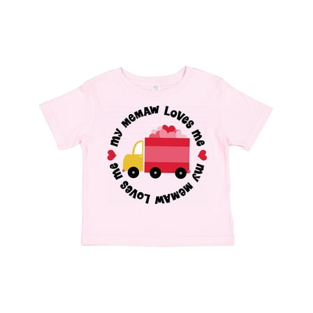 

Inktastic My Memaw Loves Me Gift Toddler Boy or Toddler Girl T-Shirt