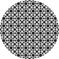 thumbnail image 1 of Ahgly Company Machine Washable Indoor Round Transitional Charcoal Black Area Rugs, 7' Round, 1 of 7