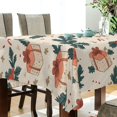 thumbnail image 5 of Yayeee Tablecloths 54" x 72" Rectangle Wrinkle Resistant Party Table Cover, Orange Christmas Gift Pattern, 5 of 8