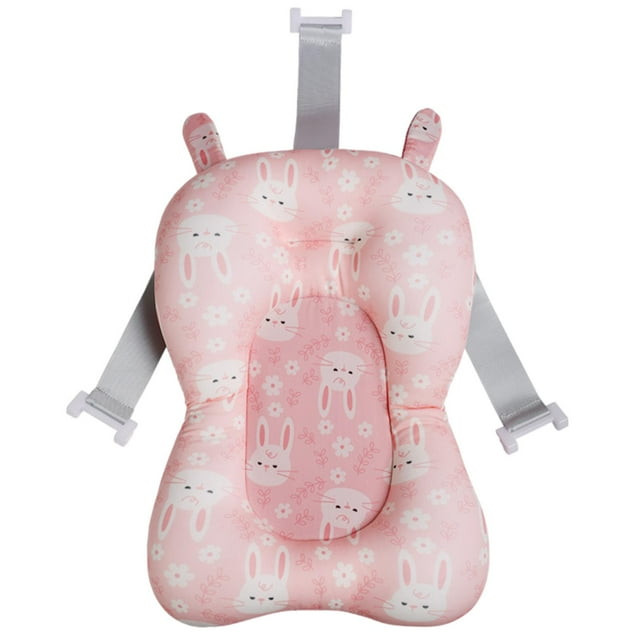 Cojín de baño suave para bebés, antideslizante, 52 x 36 cm alfombra rosa