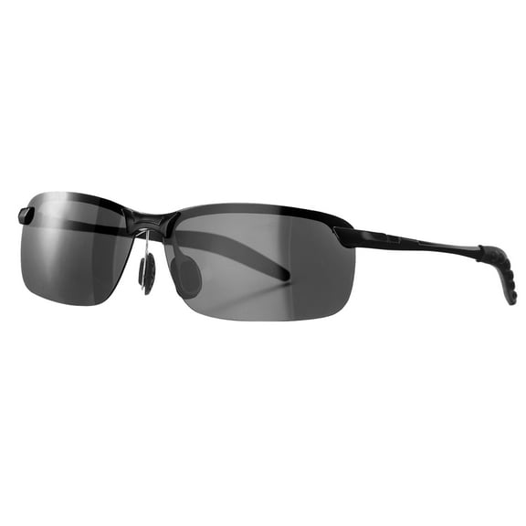 Sport Sunglasses Cycling Polarized Sun Glasses for Men Women Mountain Bike Driving Fishing Running, Black/Gray