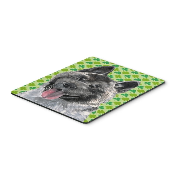 "Akita St. Patricks Day Shamrock Mouse Pad Hot Pad or Trivet"