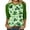 S2-Green, variant on St Patricks Day Clothing Women Green Oversized Crewneck Outfits Long Sleeve Blouse Plus Size Shirt S