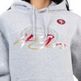 thumbnail image 3 of Women's G-III 4Her by Carl Banks Gray San Francisco 49ers Shadow Logo Fleece Pullover Hoodie, 3 of 3