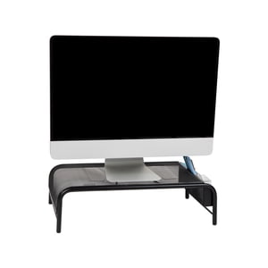 Metal Mesh Monitor Stand, Black