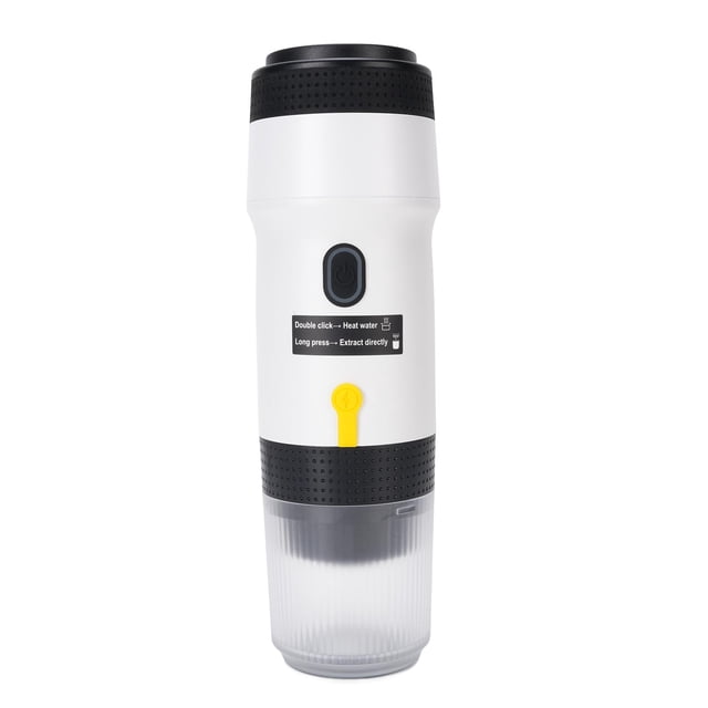 Portable Coffee Machine, Self Heating Electric Travel Coffee Maker, Compatible with Ground Coffee & Capsules, Ideal for Car, Camping, Office, Great Gift for Coffee Lovers